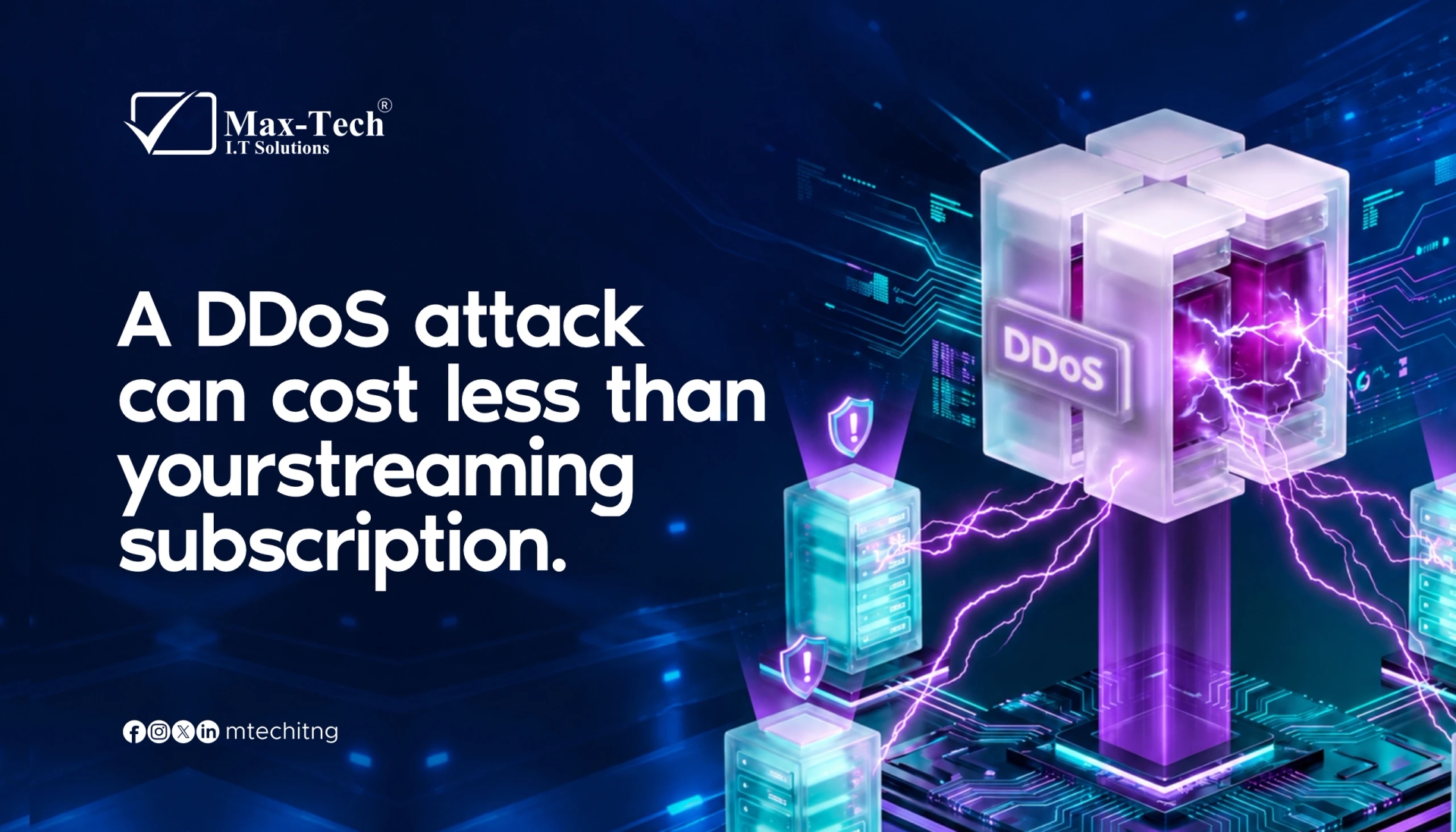A DDoS Attack Can Cost Less Than Your Streaming Subscription.