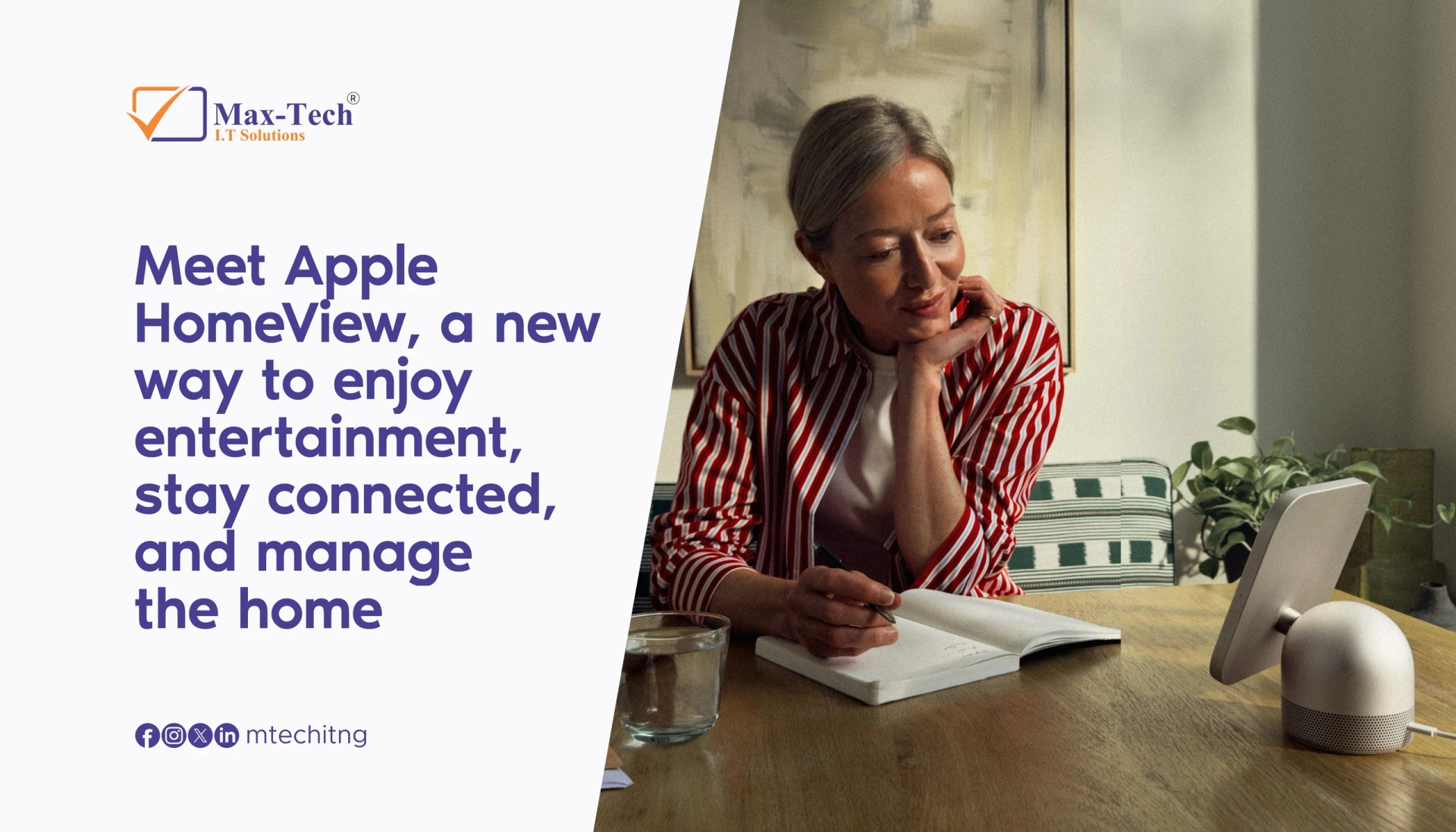 Meet Apple HomeView, a new way to enjoy entertainment, stay connected, and manage the home.