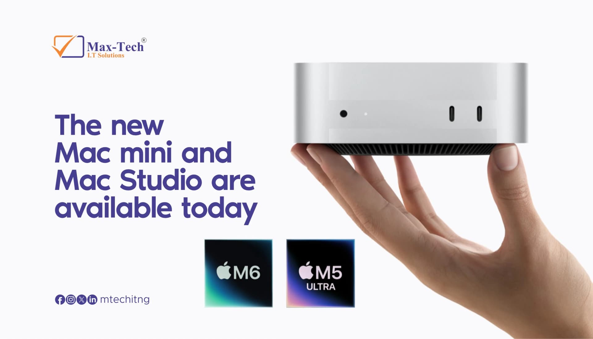 Apple’s New Mac mini and Mac Studio Are Now Available.