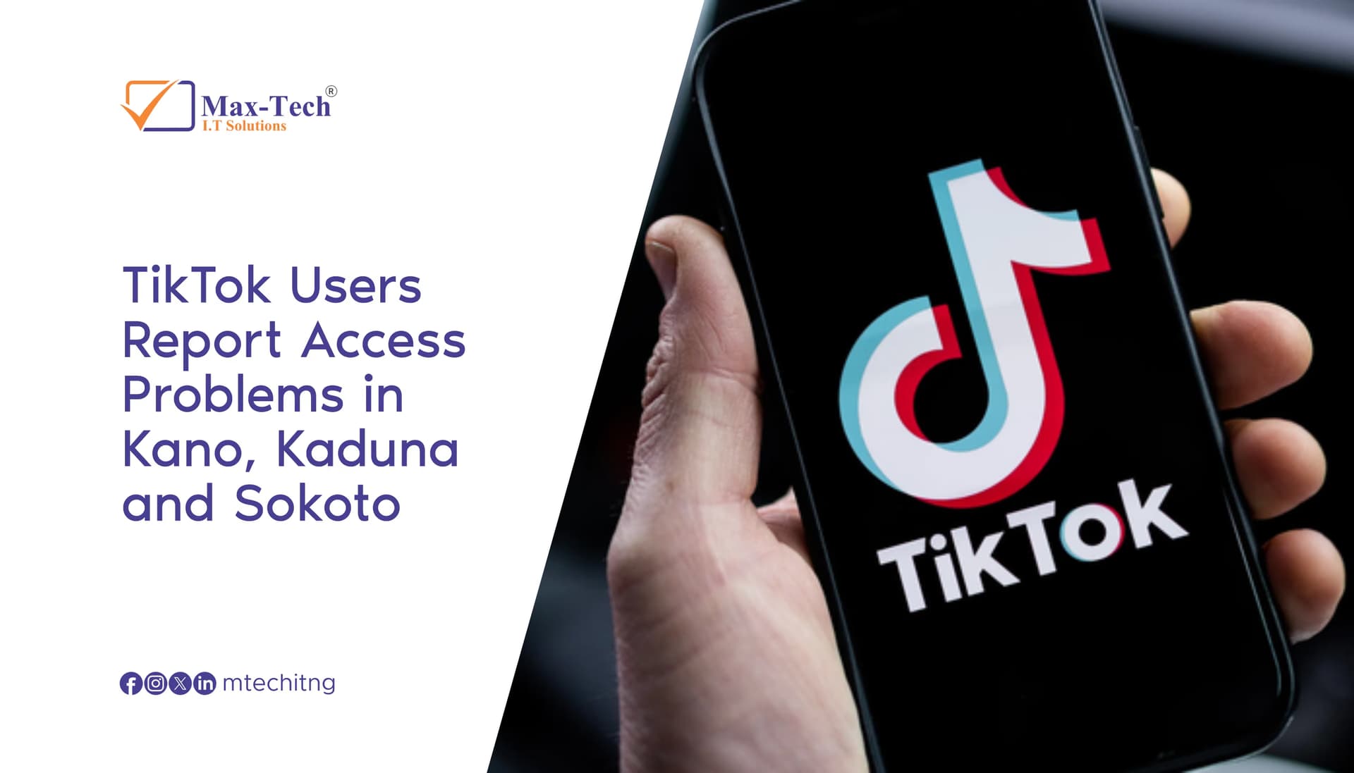 TikTok Users Report Access Problems in Kano, Kaduna and Sokoto.