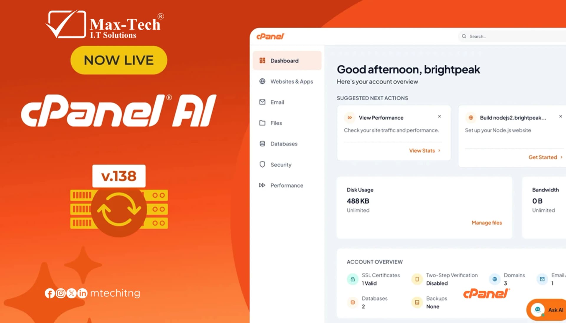 cPanel Introduces AI-Powered Hosting Management in Version 138