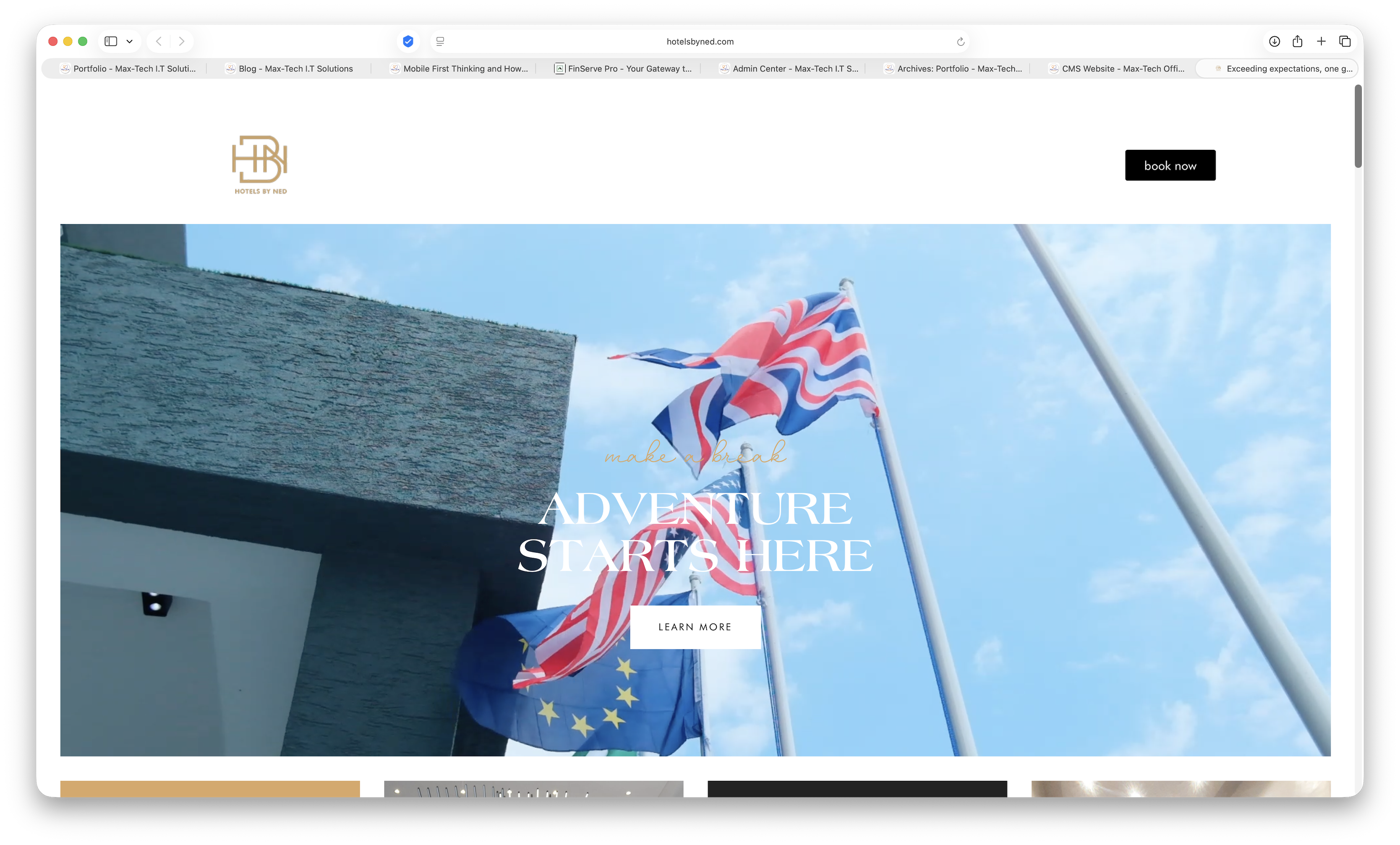 Hospitality Website