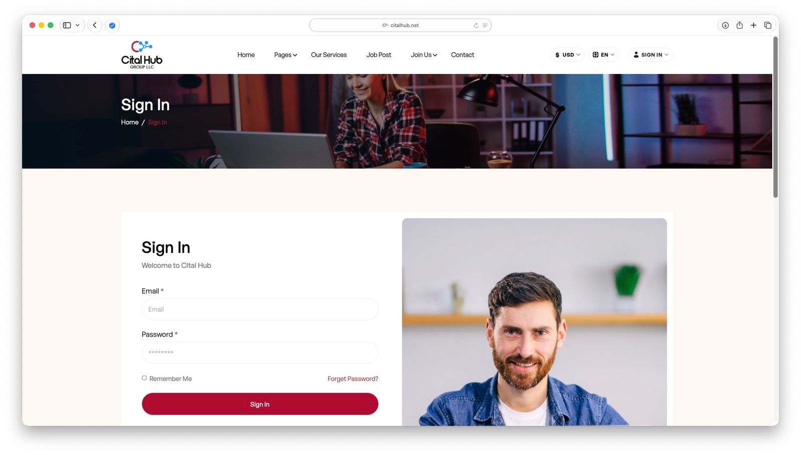 Networking Website screenshot 2